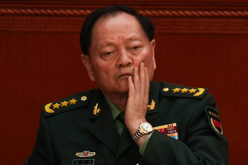 中共中央近日宣布拔除中央軍委副主席張又俠的黨籍與軍籍。(美聯社檔案照)